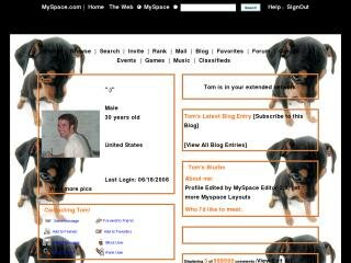 Animal MySpace Layouts