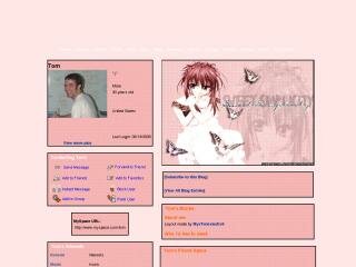 Anime MySpace Layouts