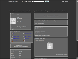 Plain MySpace Layouts