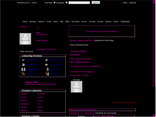 Plain MySpace Layouts