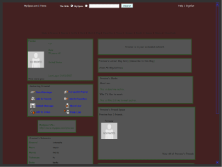 Plain MySpace Layouts