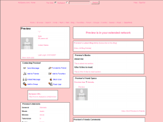 Plain MySpace Layouts