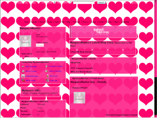 Pink MySpace Layouts