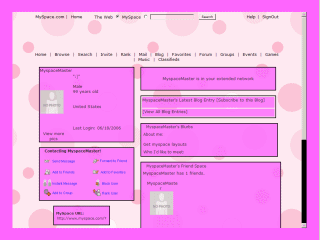 Pink MySpace Layouts