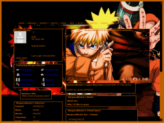 Anime MySpace Layouts