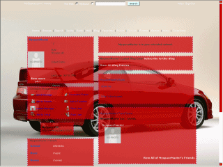 Car MySpace Layouts