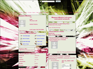 Abstract MySpace Layouts