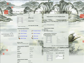 Asian MySpace Layouts