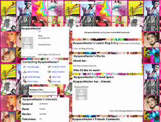 Fashion MySpace Layouts