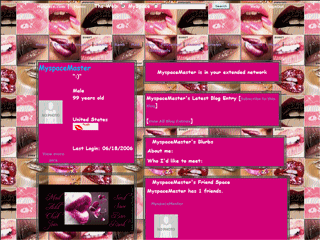 Fashion MySpace Layouts