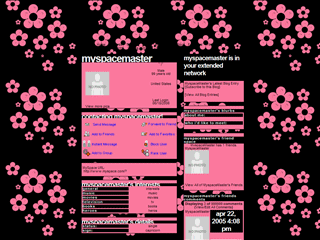 Flowers MySpace Layouts