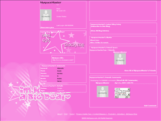 Pink MySpace Layouts