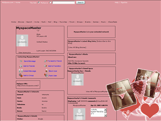 Girly MySpace Layouts