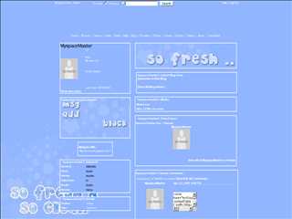 Clean MySpace Layouts