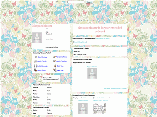 Flowers MySpace Layouts