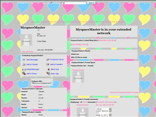 Heart MySpace Layouts