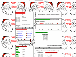 Christmas MySpace Layouts