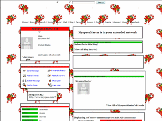 Christmas MySpace Layouts