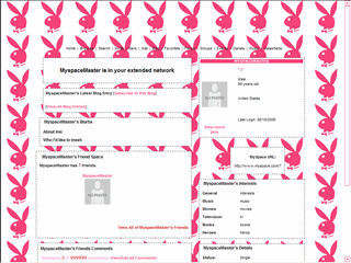 Playboy MySpace Layouts