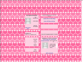 Heart MySpace Layouts