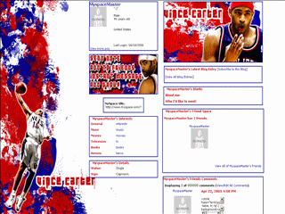 Basketball MySpace Layouts