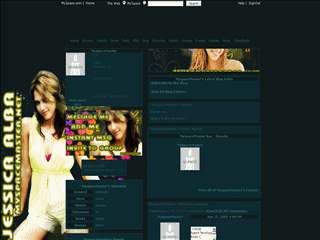 Celebrity MySpace Layouts