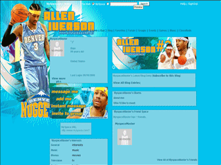 Basketball MySpace Layouts