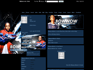 Hiphop MySpace Layouts