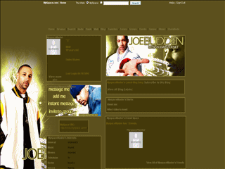 Hiphop MySpace Layouts