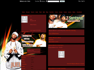 Hiphop MySpace Layouts