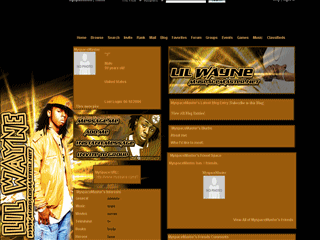 Hiphop MySpace Layouts