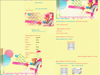 Girly MySpace Layouts