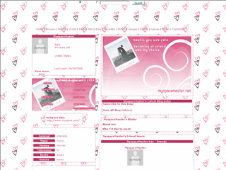 Heart MySpace Layouts