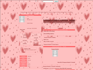 Heart MySpace Layouts