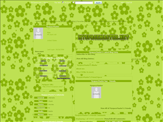 Flowers MySpace Layouts