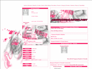 Abstract MySpace Layouts