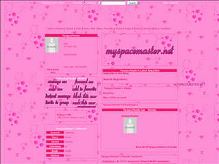 Heart MySpace Layouts