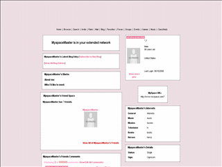 Pattern MySpace Layouts