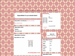 Pattern MySpace Layouts