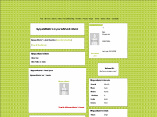 Pattern MySpace Layouts
